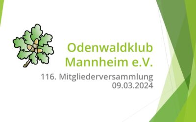 Erfolgreiche 116. Mitgliederversammlung „OWK Mannheim im Aufwind“