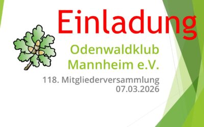 Einladung zur Mitgliederversammlung